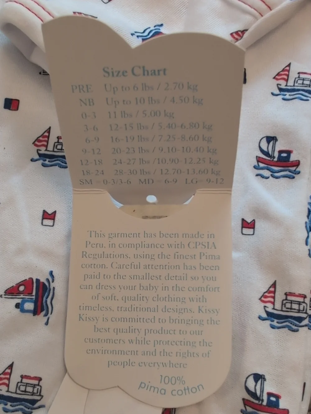 Kissy Kissy NWT Newborn Footed Outfit/Pajama
